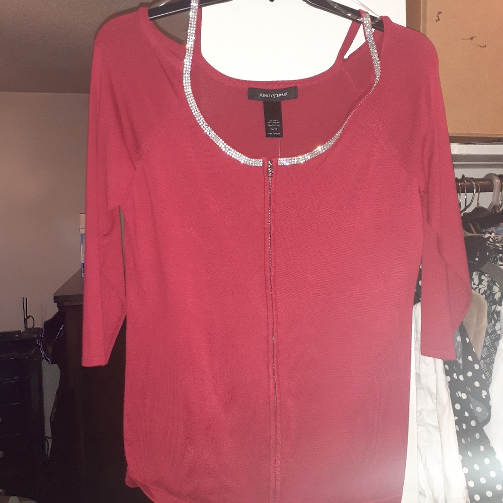 Red blouse